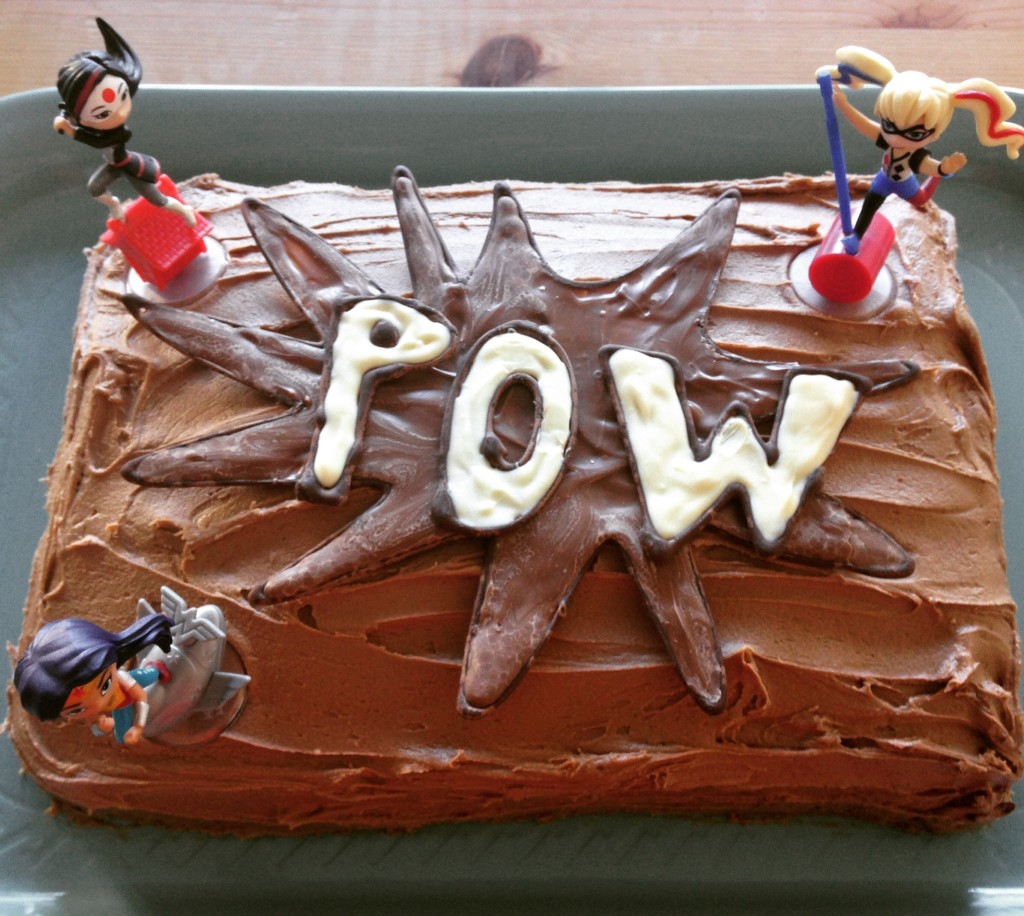 DC Superhero Girls cake